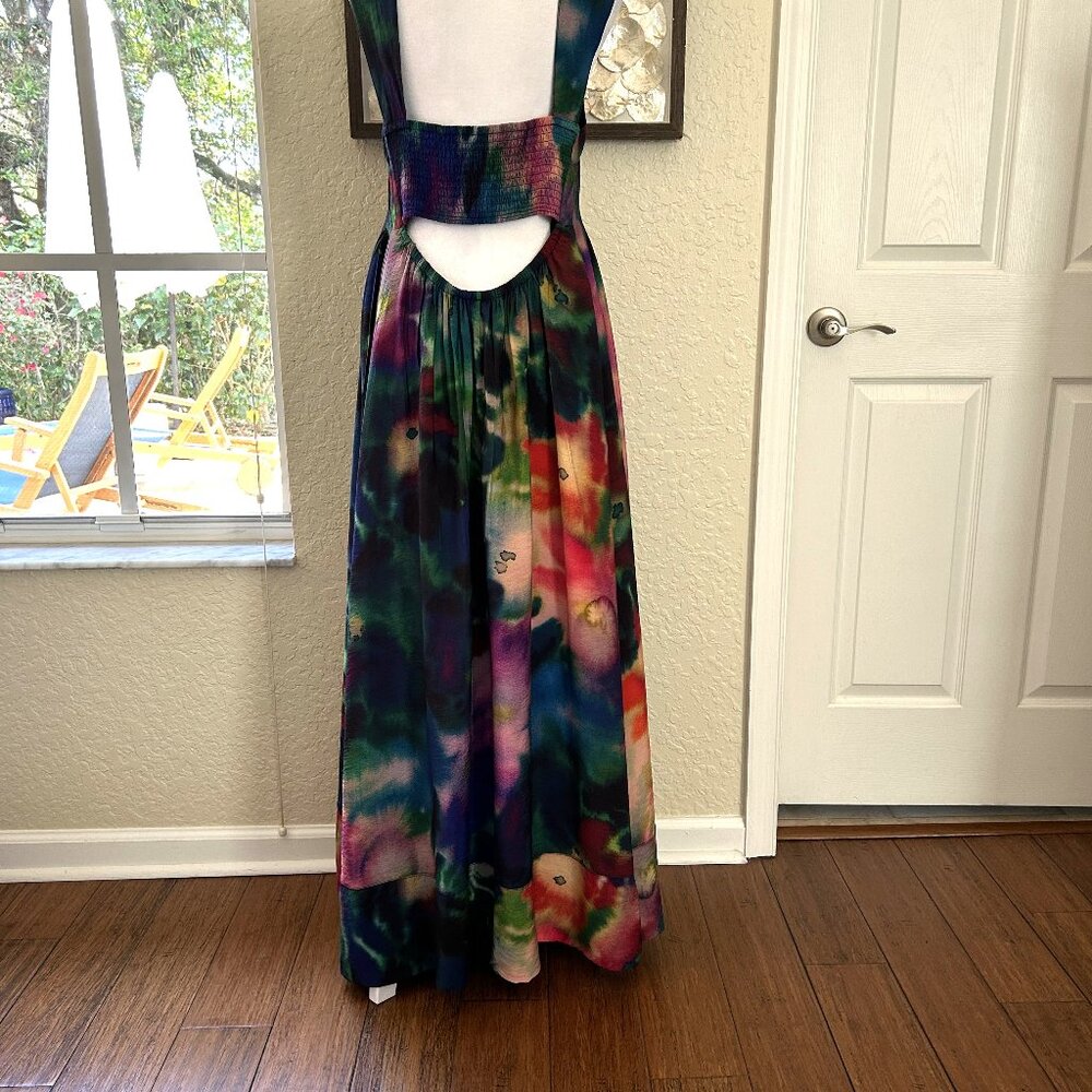 Anthropologie A-Line Watercolor Maxi Dress - Picture 6 of 6